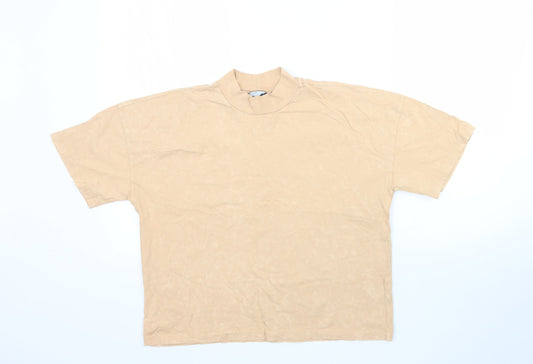 ASOS Womens Beige   Basic T-Shirt Size 6  - Muted Orange / Beige