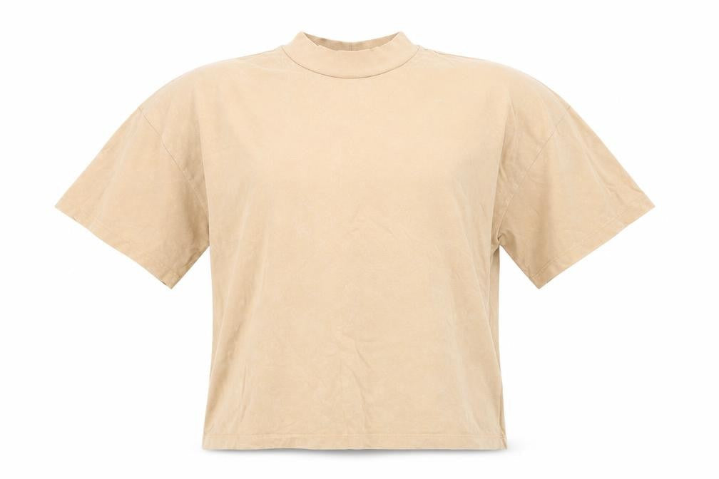 ASOS Womens Beige   Basic T-Shirt Size 6  - Muted Orange / Beige