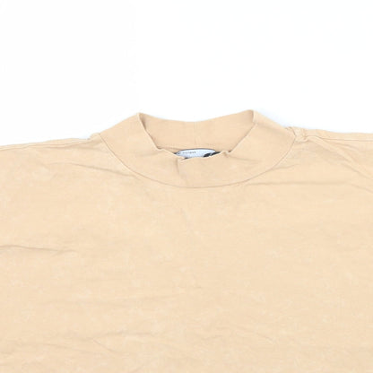 ASOS Womens Beige   Basic T-Shirt Size 6  - Muted Orange / Beige