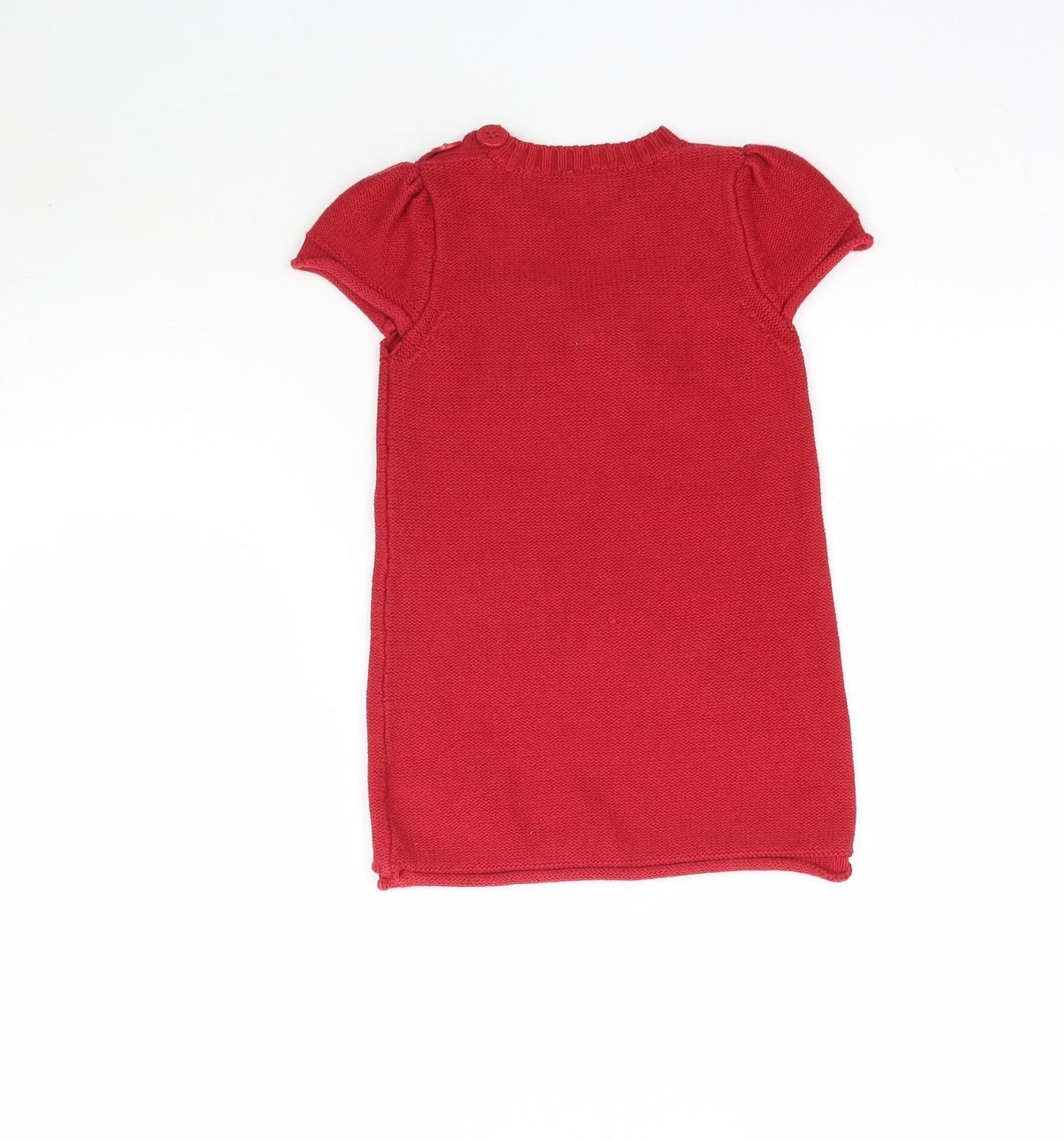 NEXT Girls Red  Knit Mini  Size 2-3 Years  - Bow detail