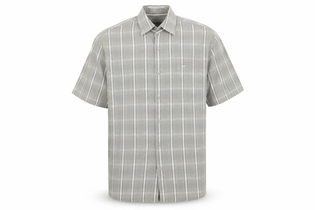 Wolsey Mens Green Plaid   Button-Up Size L  - Grey / Green