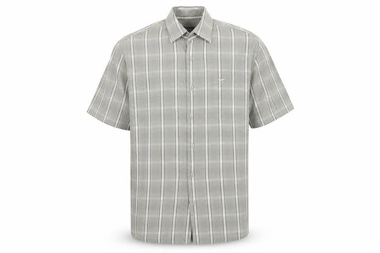 Wolsey Mens Green Plaid   Button-Up Size L  - Grey / Green