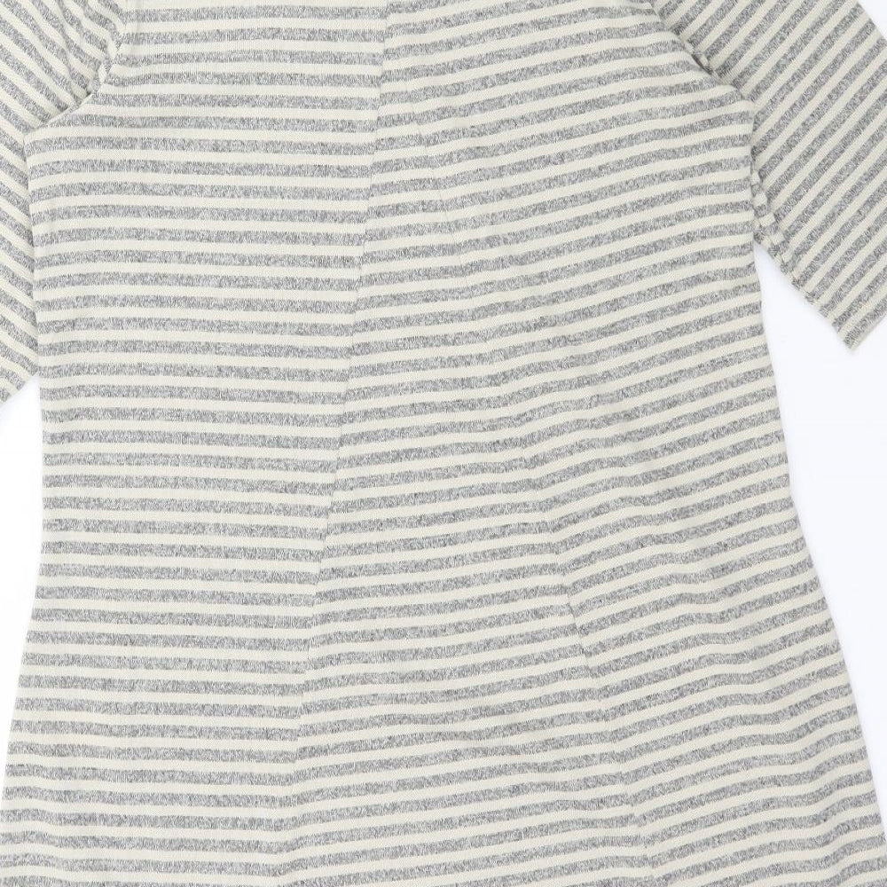 Lisa Rinna Womens Multicoloured Striped  T-Shirt Dress  Size XS