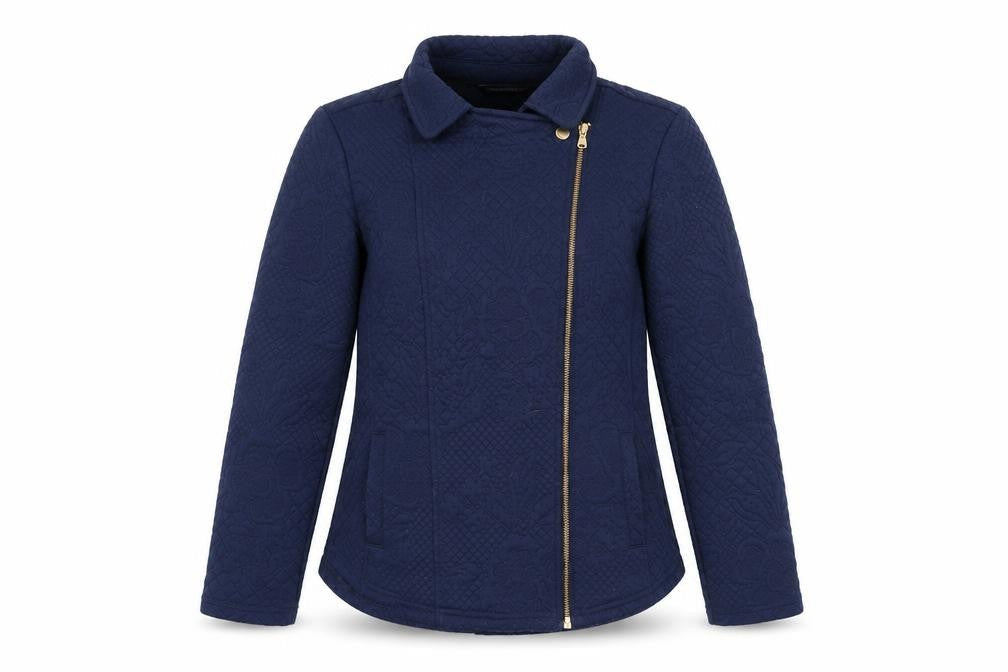 Isaac Mizrahi Womens Blue   Jacket Coat Size XS