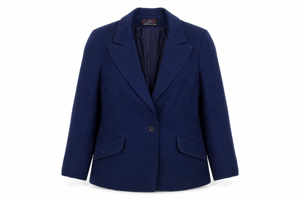 Elgee Womens Blue   Jacket Blazer Size M