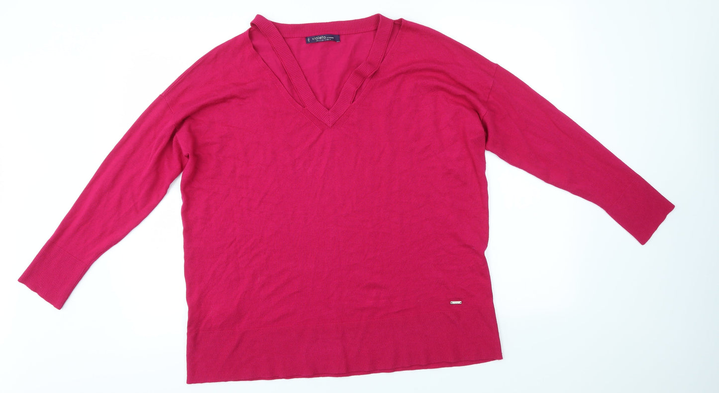 Mango Womens Pink   Basic Blouse Size M