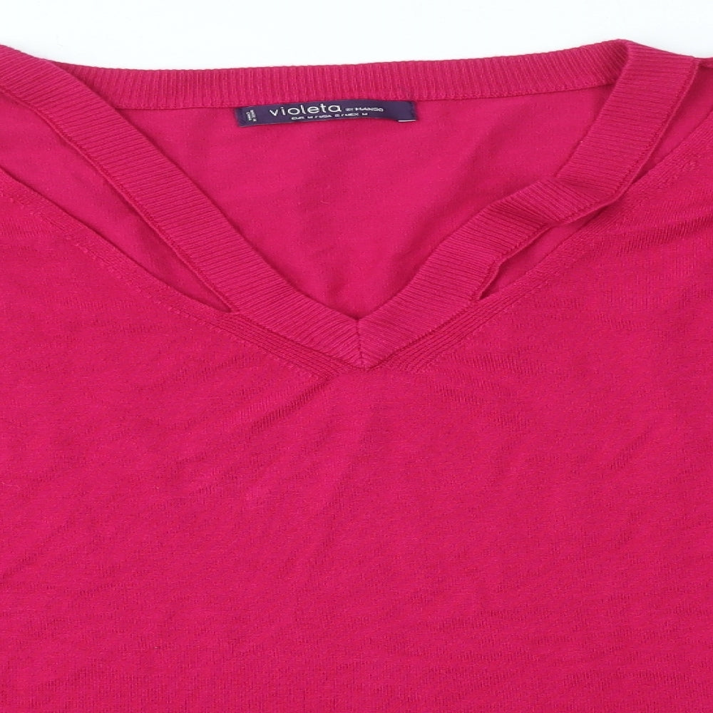 Mango Womens Pink   Basic Blouse Size M