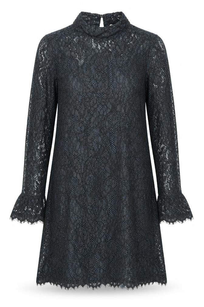 H&M Womens Grey  Lace A-Line  Size 8