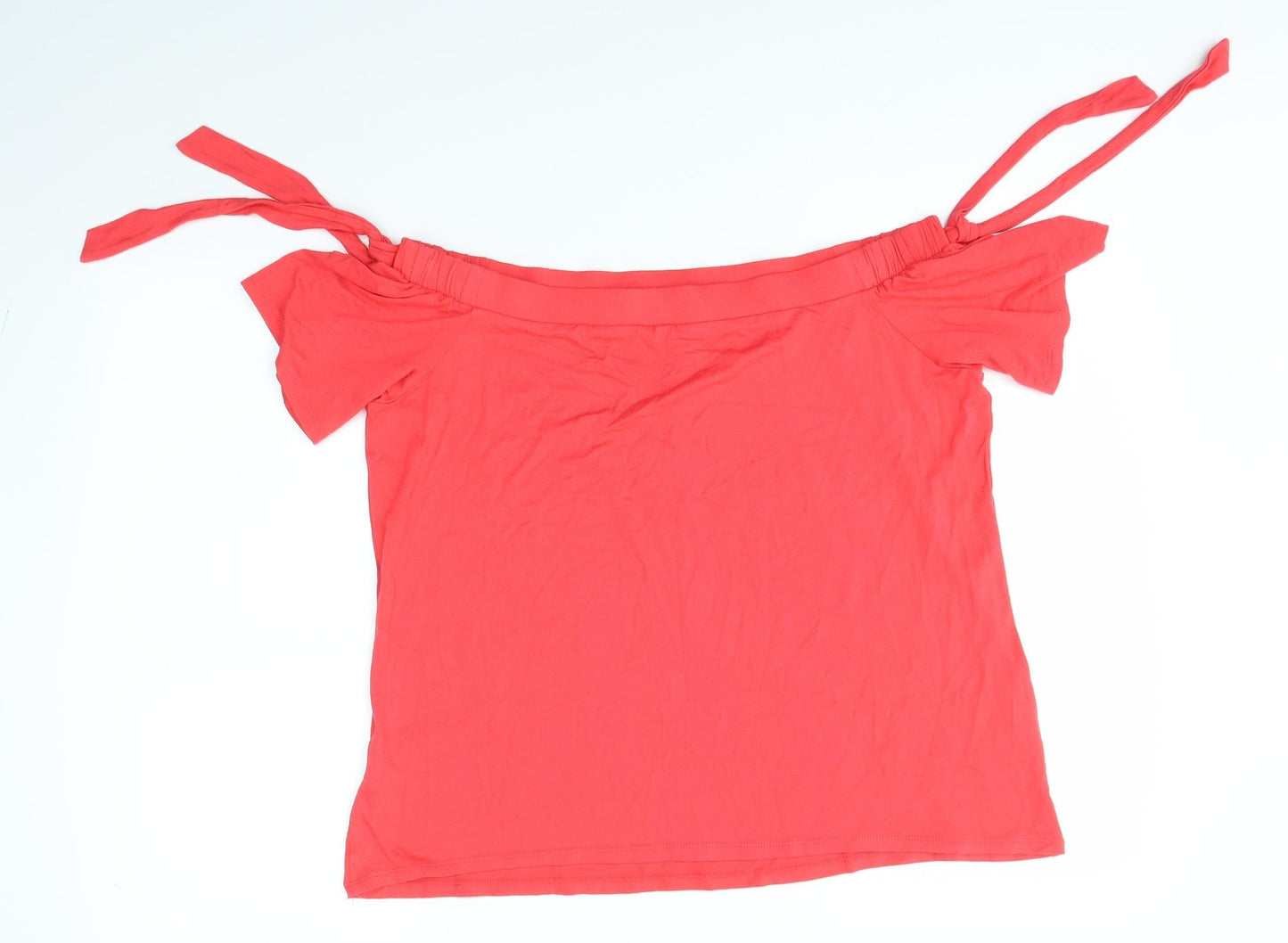 George Womens Red   Basic Blouse Size 14