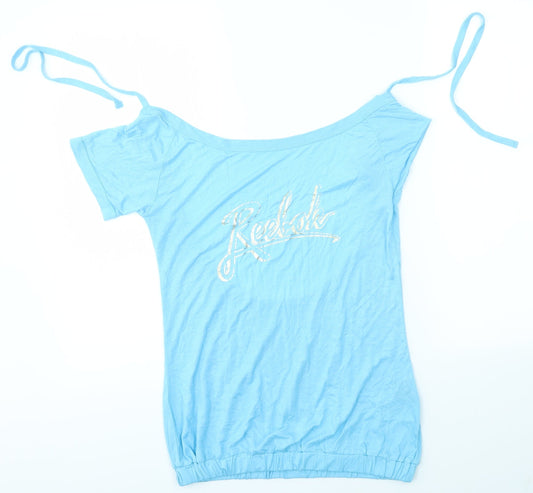 Reebok Womens Blue   Basic T-Shirt Size S