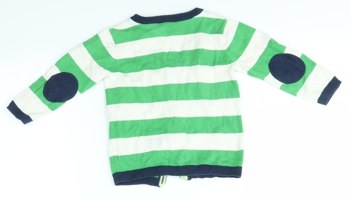 H&M Baby Multicoloured Striped  Cardigan Jumper Size 9-12 Months