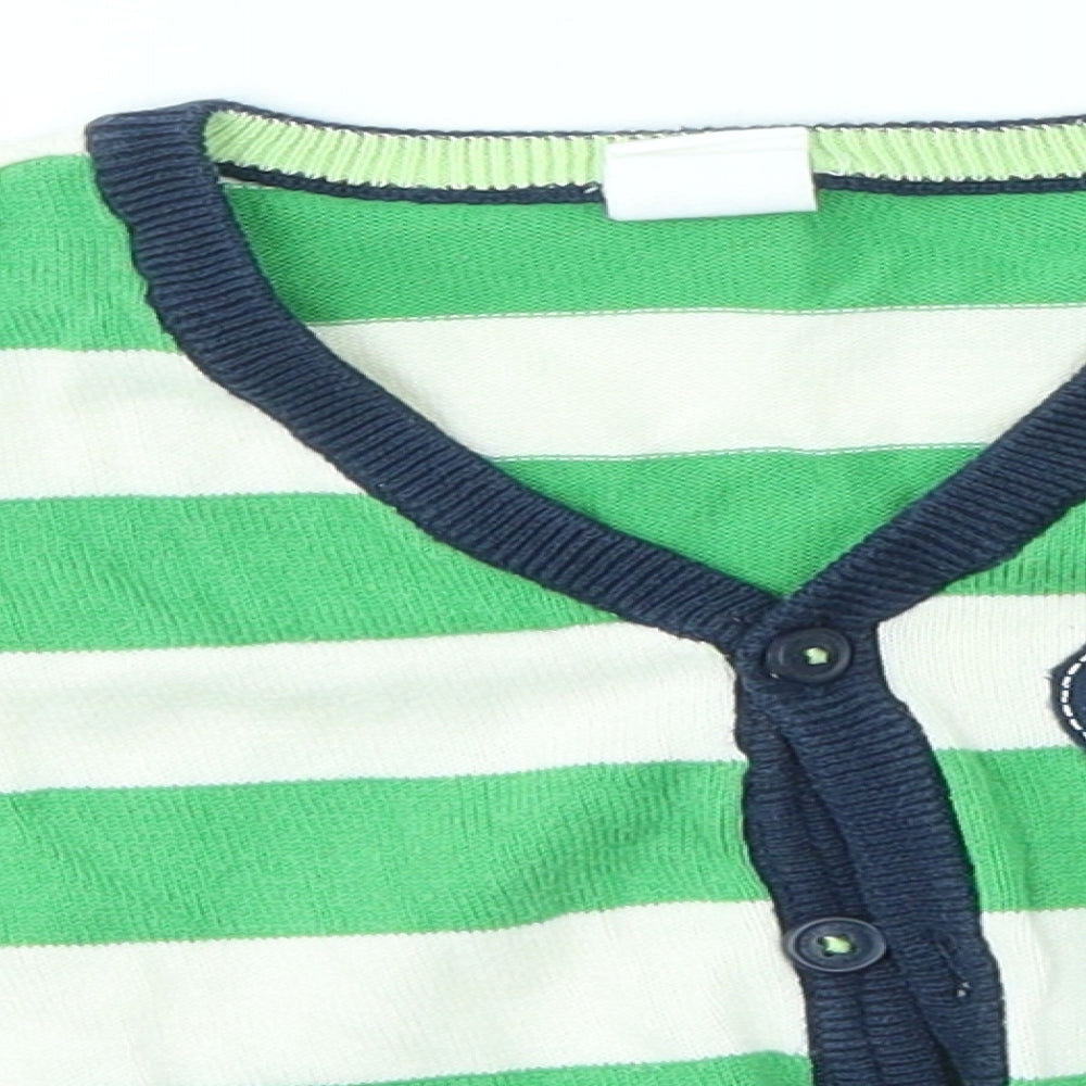 H&M Baby Multicoloured Striped  Cardigan Jumper Size 9-12 Months