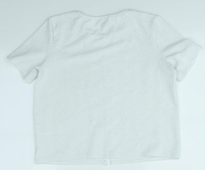 Warehouse Womens White   Basic T-Shirt Size 16