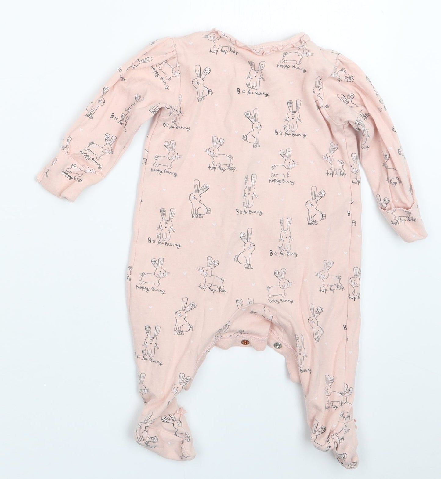 George Girls Pink Geometric  Babydoll One Piece Size 3-6 Months