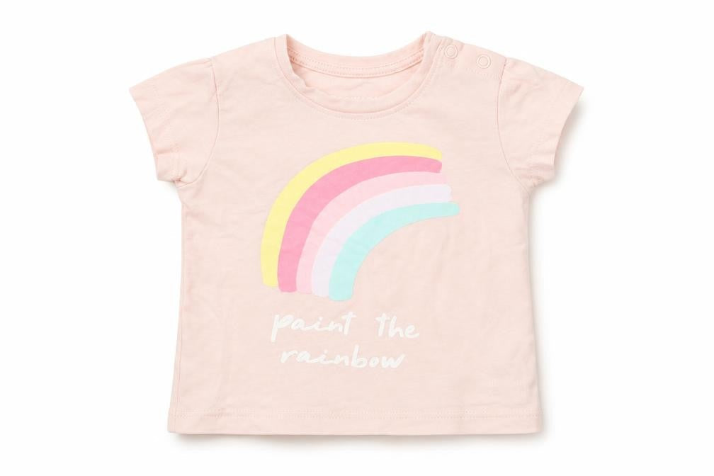 Primark Girls Pink   Basic T-Shirt Size 3-6 Months