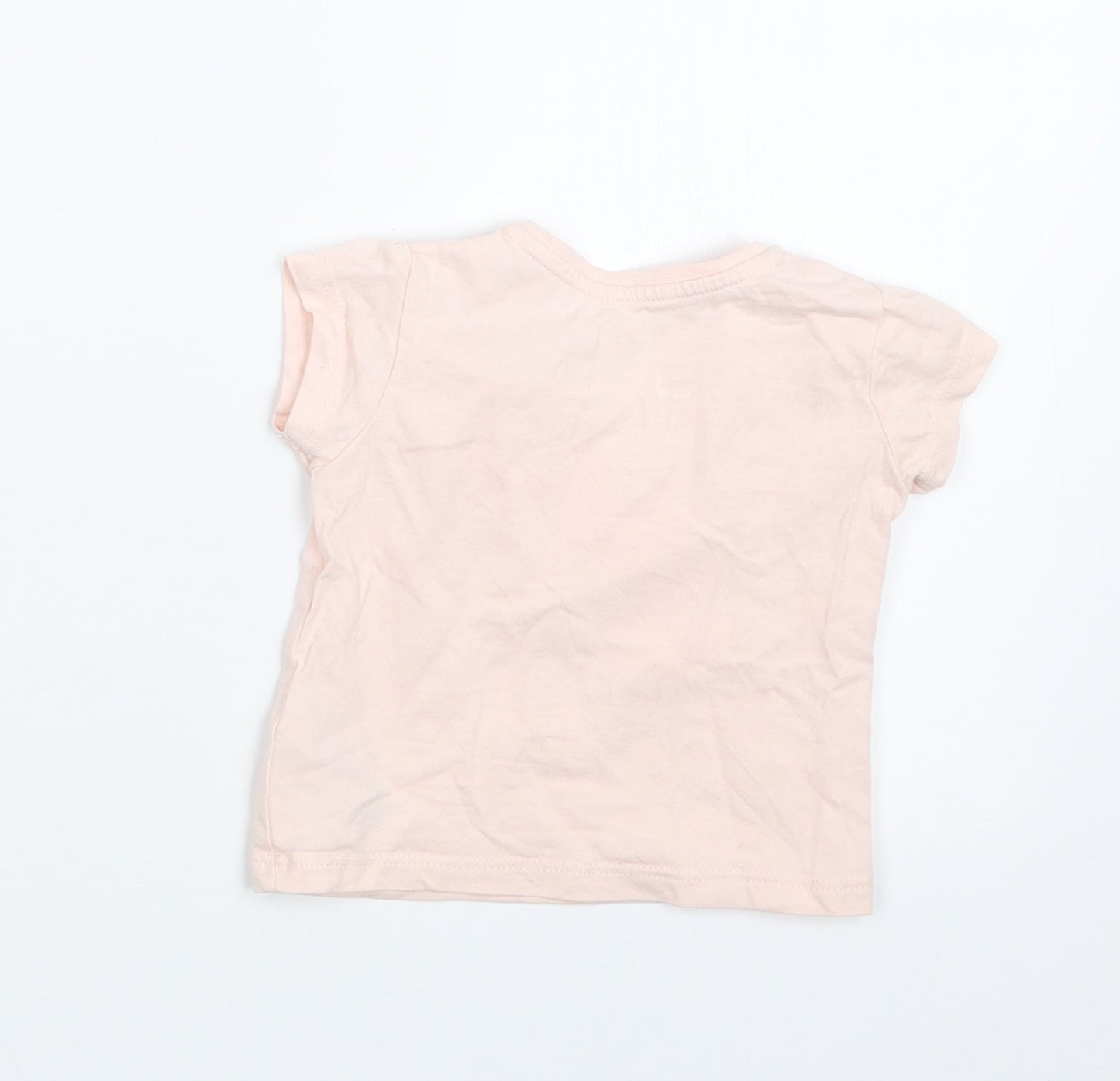Primark Girls Pink   Basic T-Shirt Size 3-6 Months
