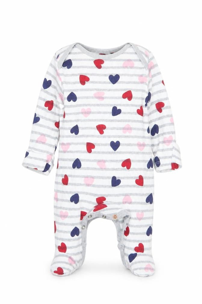 F&F Girls Grey Geometric  Babydoll One Piece Size 0-3 Months
