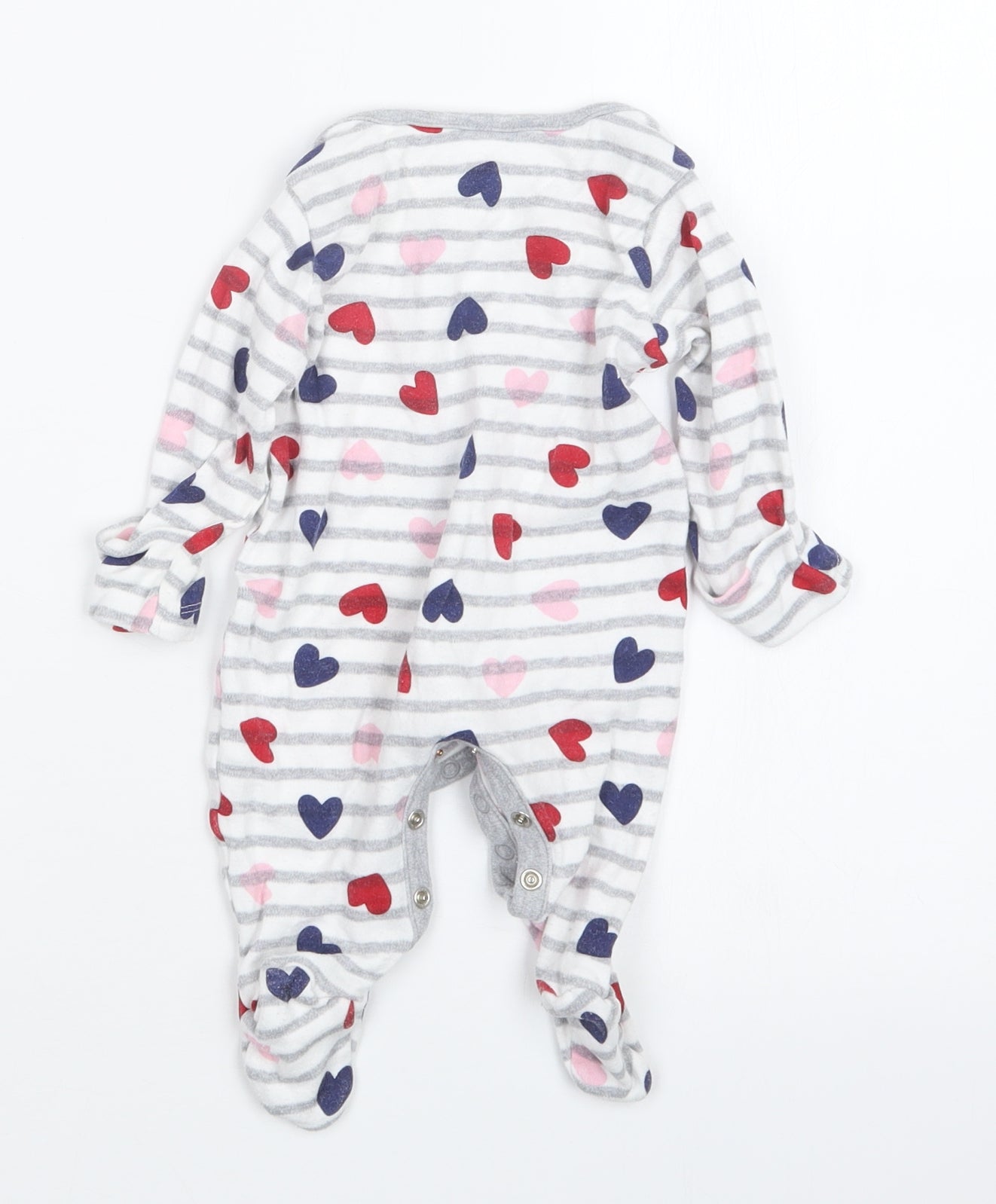 F&F Girls Grey Geometric  Babydoll One Piece Size 0-3 Months