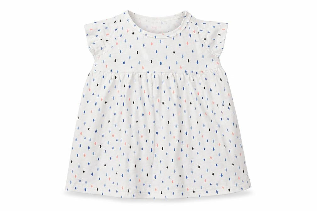 F&F Girls White   Basic T-Shirt Size 3-6 Months  - Long
