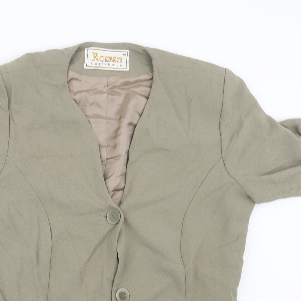 Roman Womens Green   Jacket  Size 14