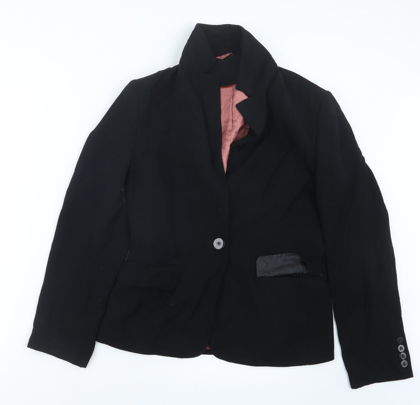 Preworn Womens Black   Jacket Blazer Size 10