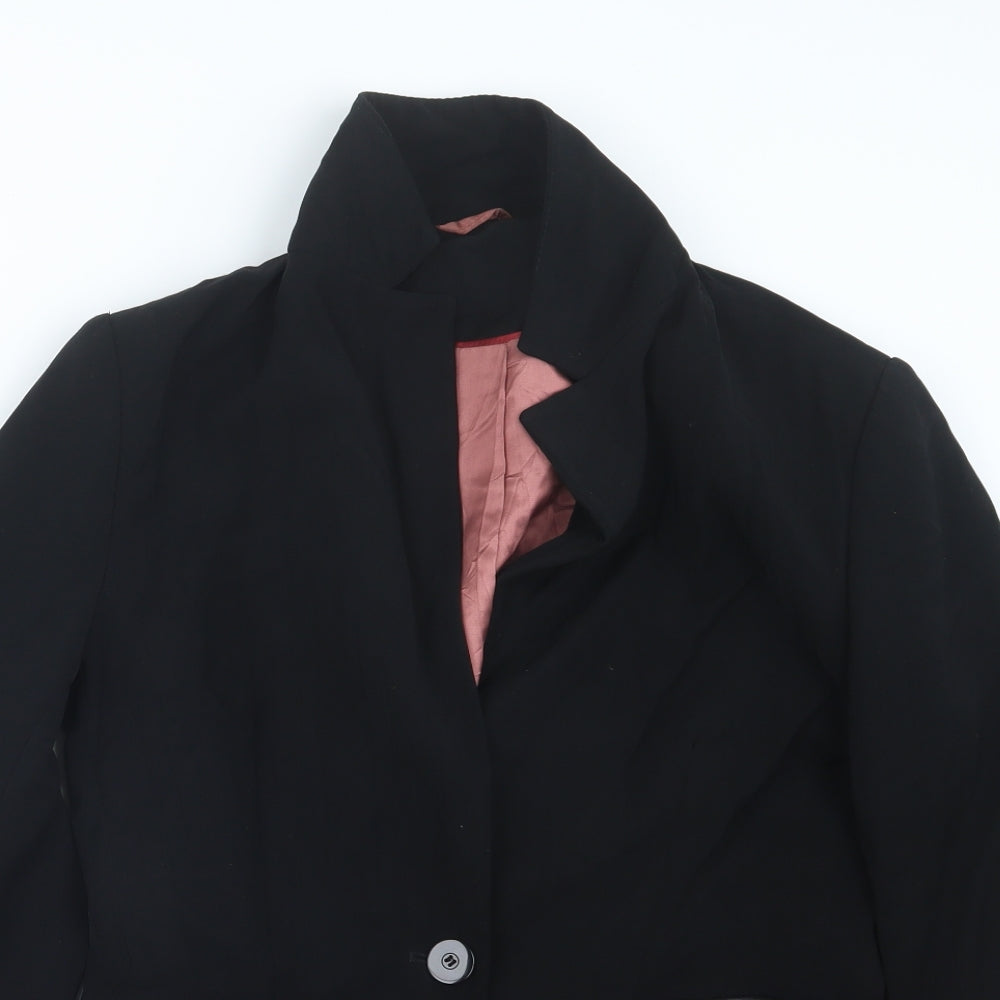 Preworn Womens Black   Jacket Blazer Size 10