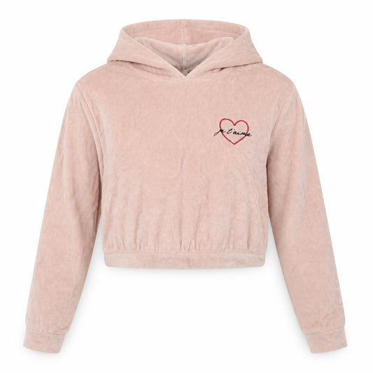 Miss Selfridge Womens Pink   Pullover Hoodie Size 4  - Je T'aime