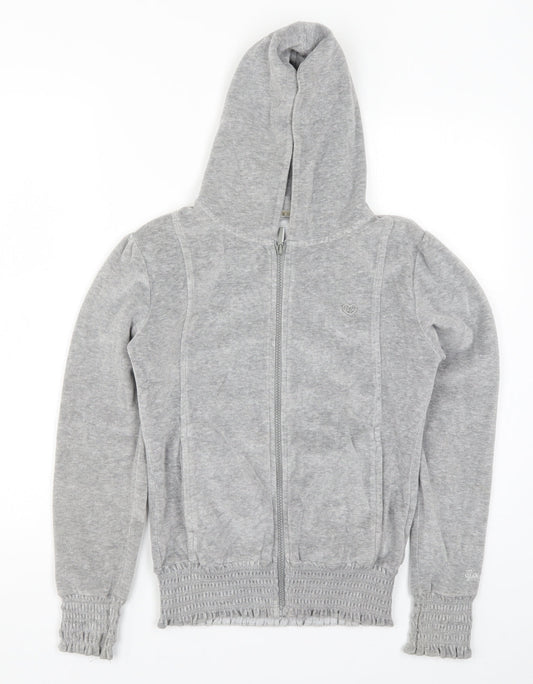 Goldigga Girls Grey   Full Zip Hoodie Size 13 Years