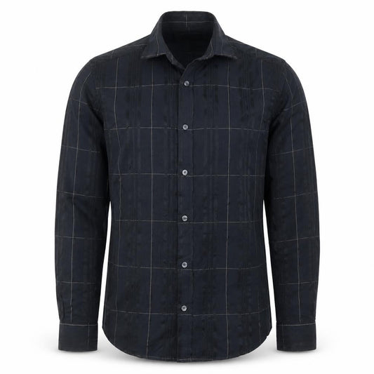 Marks & Spencer Mens Black Check   Button-Up Size S