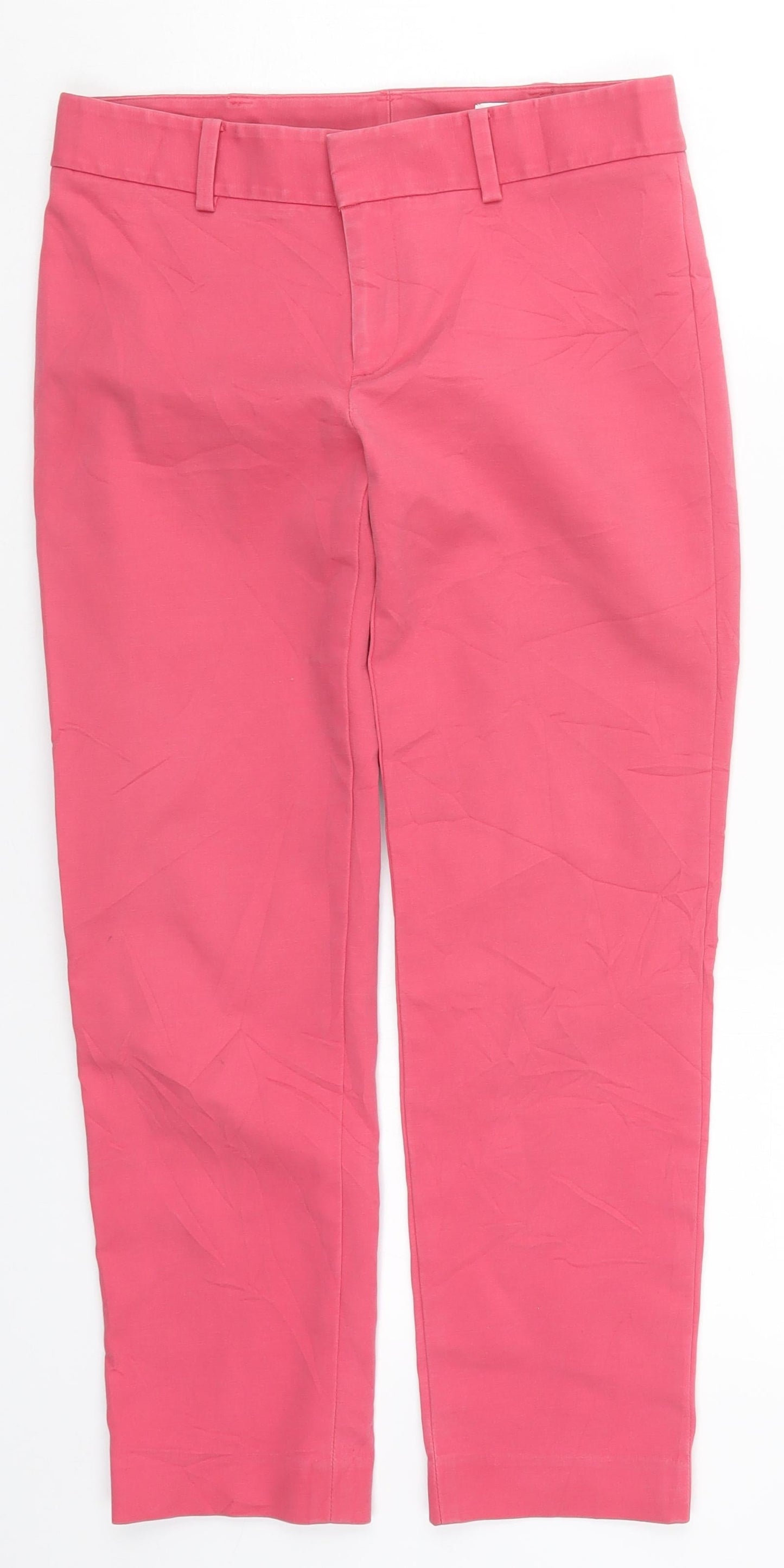 Club Monaco Womens Pink  Rayon Cropped Trousers Size 28 in L23.5 in