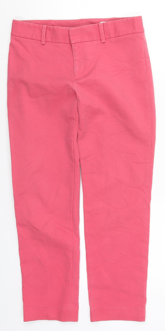 Club Monaco Womens Pink  Rayon Cropped Trousers Size 28 in L23.5 in