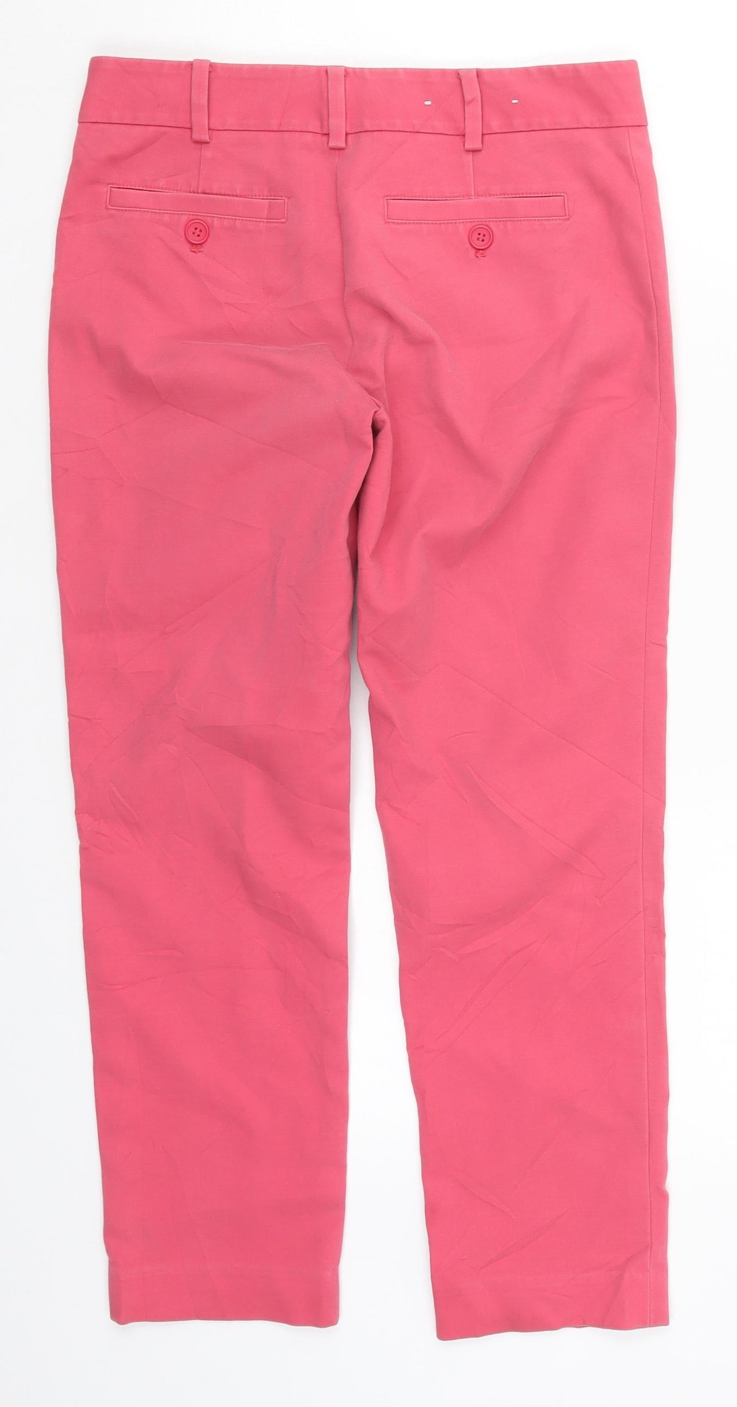 Club Monaco Womens Pink  Rayon Cropped Trousers Size 28 in L23.5 in
