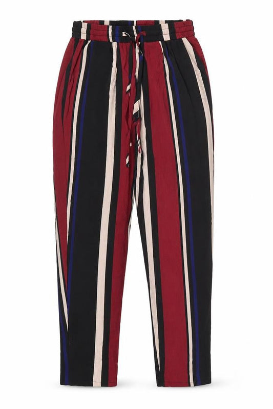 PRETTYLITTLETHING Womens Multicoloured Striped  Trousers  Size 8 L24 in