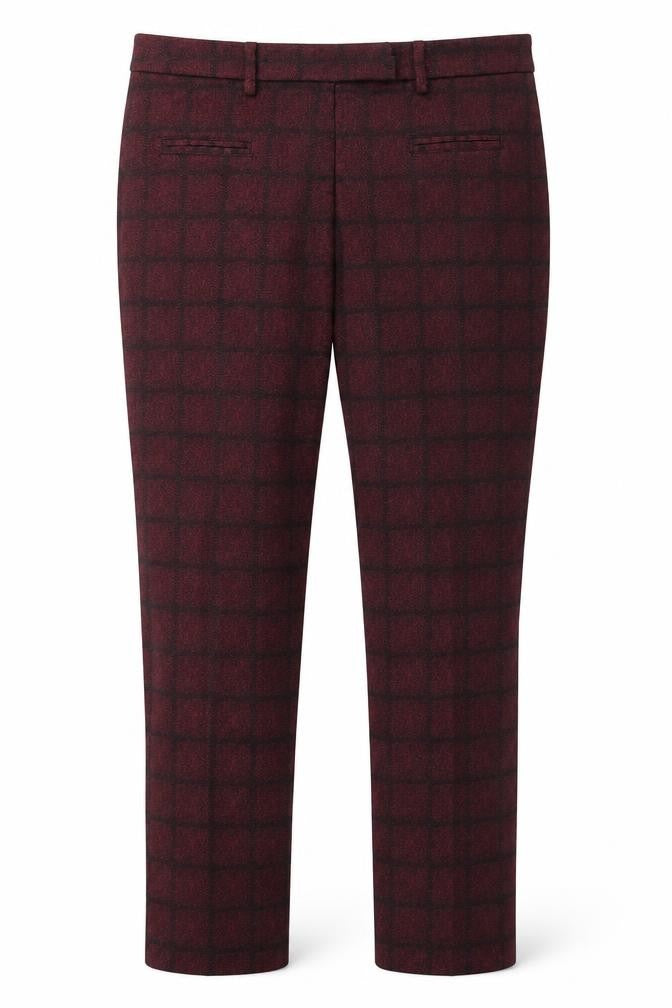 True Royal Womens Red Striped  Trousers  Size 4 L28 in