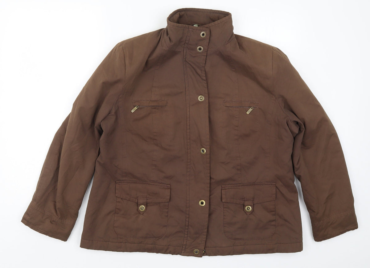 Klass Womens Brown   Jacket  Size L