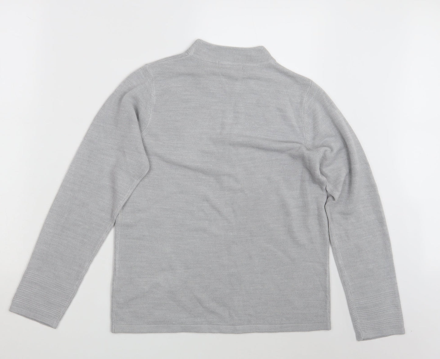 Classic Womens Grey   Pullover Sweatshirt Size 10