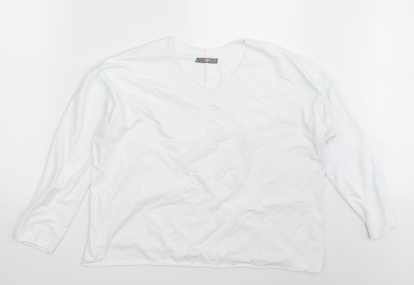 Preworn Womens White   Basic T-Shirt One Size