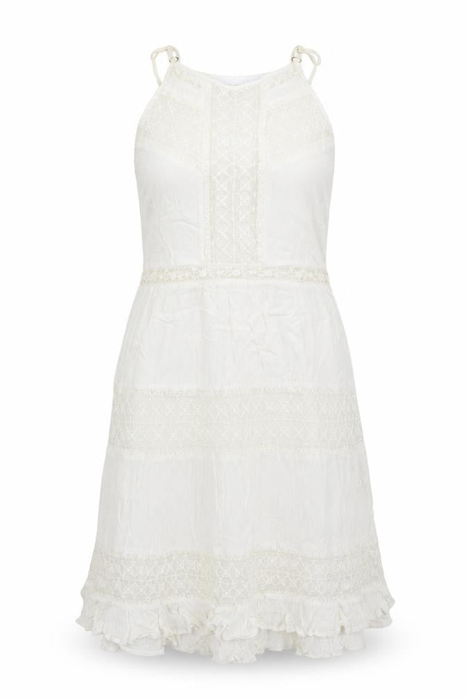Boohoo Womens Ivory Argyle/Diamond  Fit & Flare  Size 8