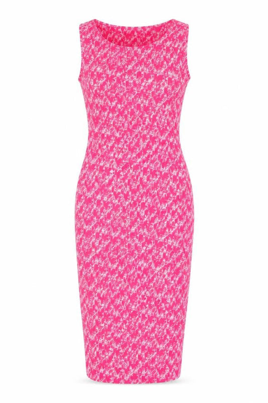 Next Womens Pink Geometric  Fit & Flare  Size 8