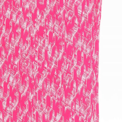 Next Womens Pink Geometric  Fit & Flare  Size 8