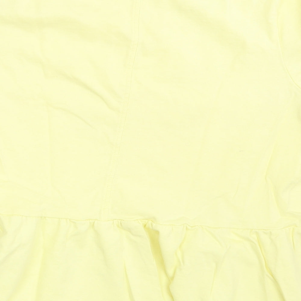 River Island Womens Yellow   Basic T-Shirt Size 8