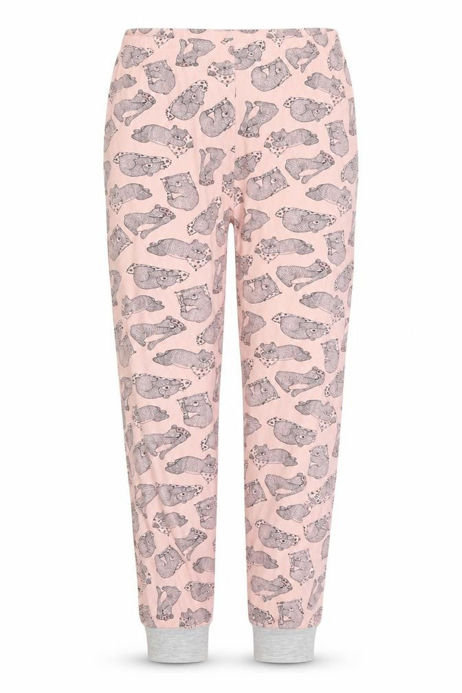 George Girls Pink Animal Print  Sweatpants Trousers Size 11-12 Years