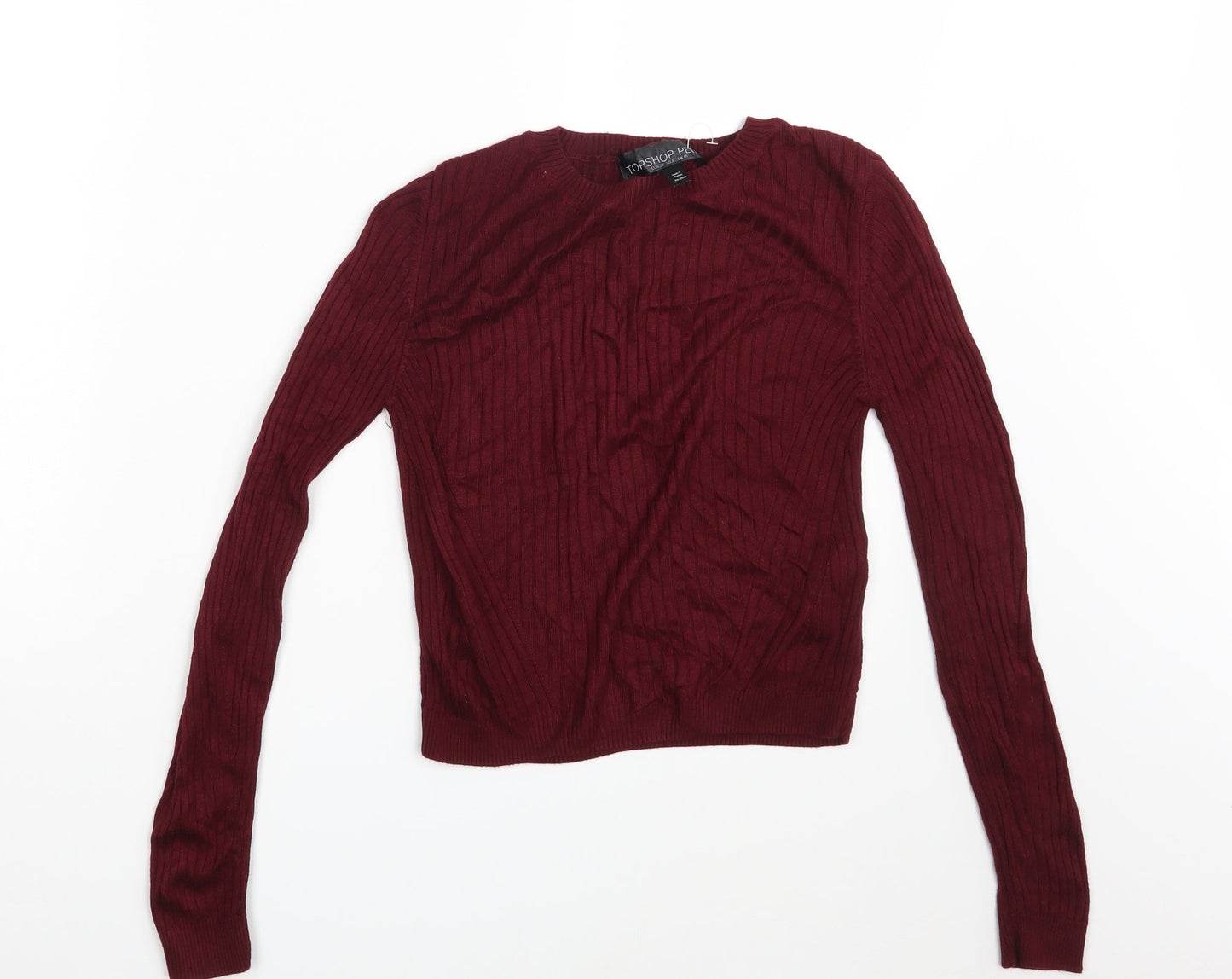 Topshop Womens Purple   Pullover Sweatshirt Size 10