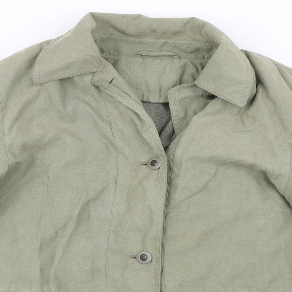Preworn Womens Green   Overcoat Coat Size 12