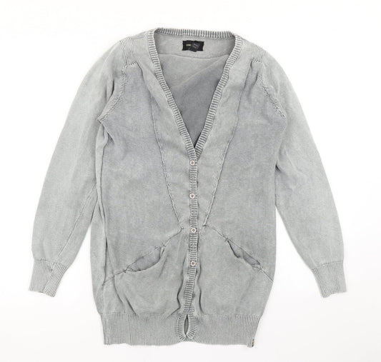 Insight Womens Grey  Knit Cardigan Jumper Size 10