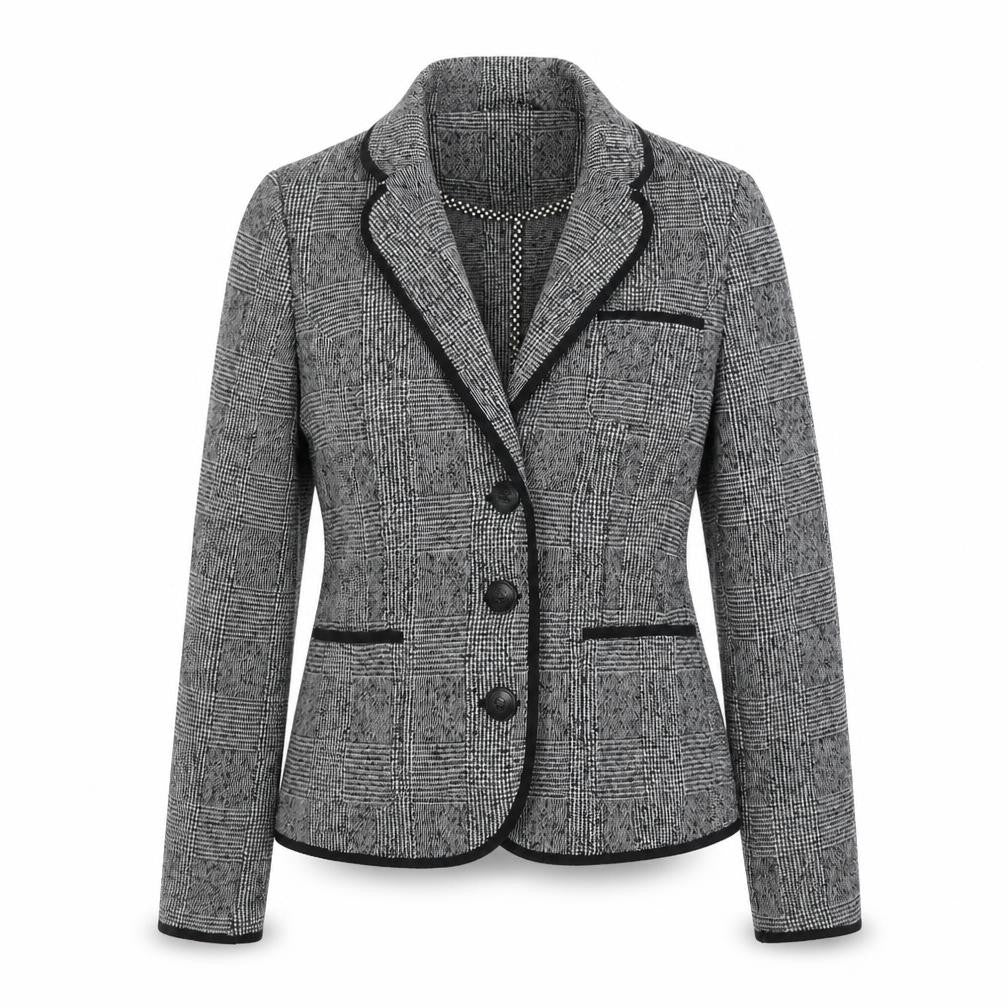 Next Womens Grey Check  Jacket Blazer Size 10
