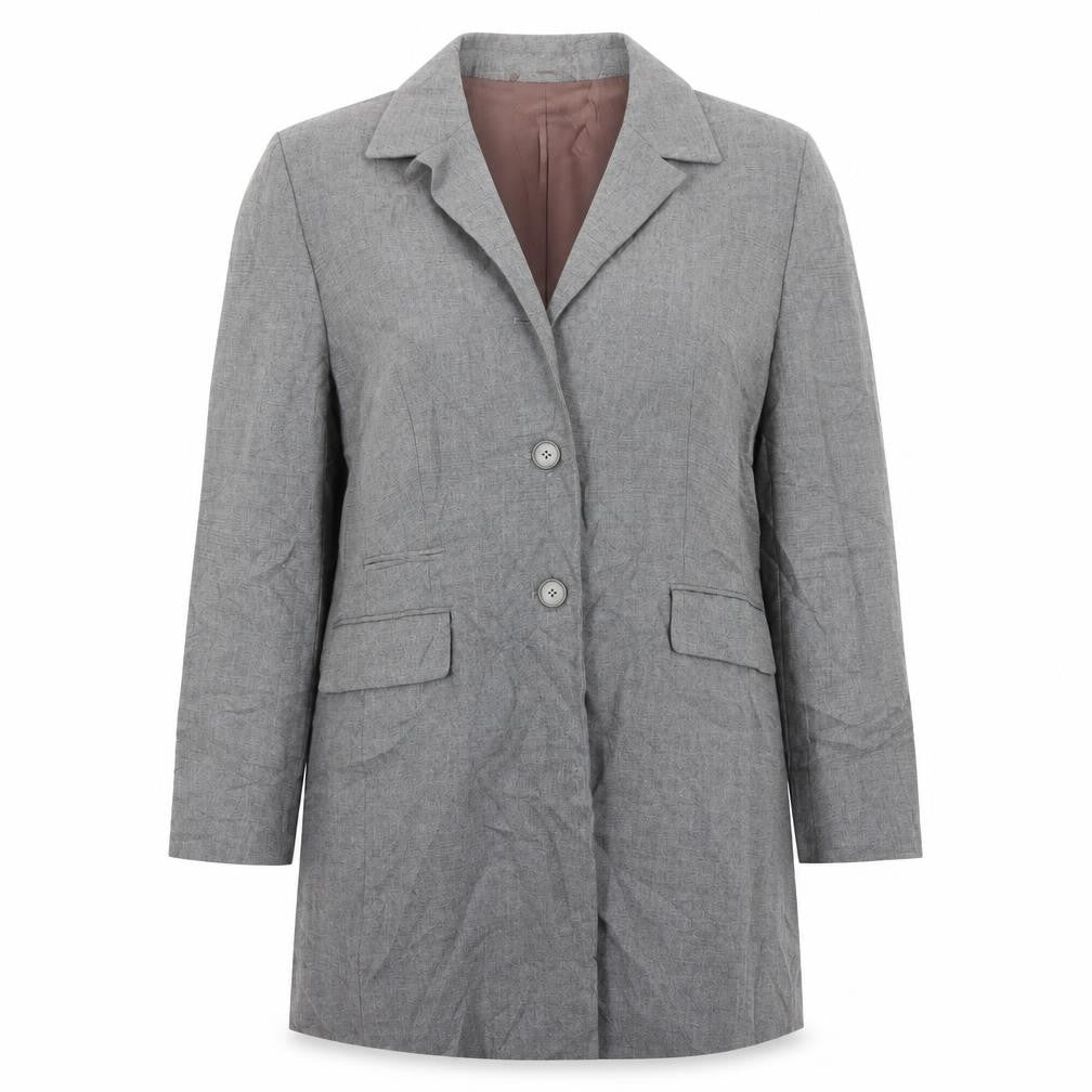 Bianca Womens Grey   Jacket Suit Jacket Size 16  - ombre