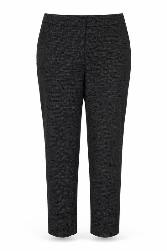 Warehouse Womens Black Polka Dot  Trousers  Size 14 L27 in