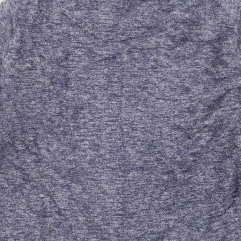 Young Dimension Girls Blue Solid Microfibre Top Pyjama Top Size 8-9 Years  - Too Early for me