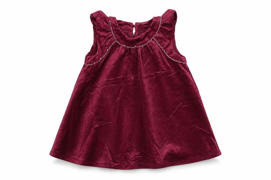 Heirloom Girls Pink  Velour A-Line  Size 4 Years